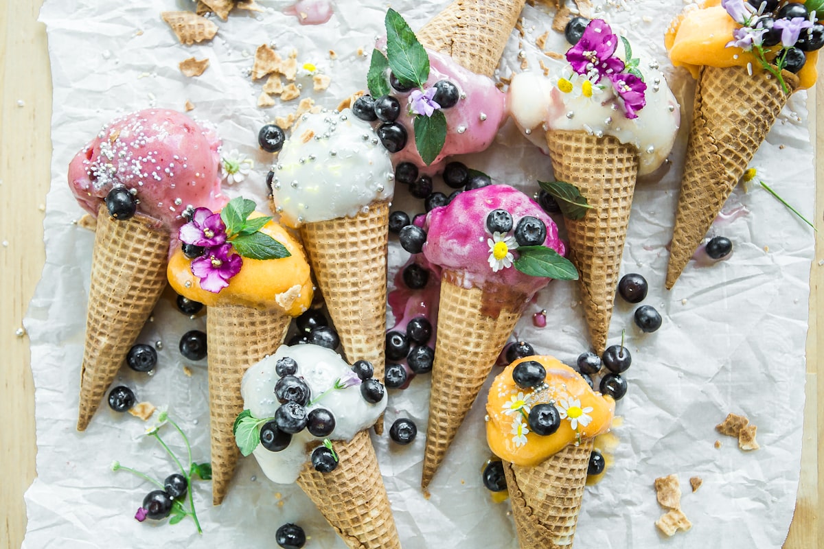 Signature Korean-style ice cream scoop